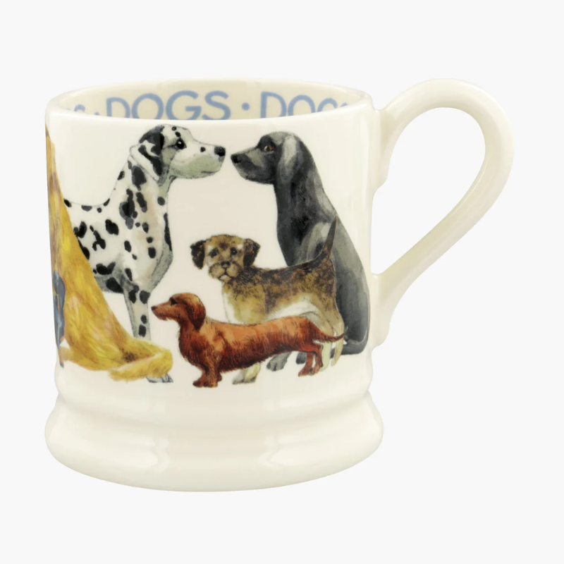 EMMA BRIDGEWATER DOGS ALL OVER 1/2 PINT MUG