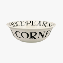 EMMA BRIDGEWATER BLACK TOAST CEREAL BOWL