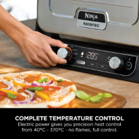 NINJA WOOD FIRE ELECTRIC OUTDOOR OVEN-ARTISAN PIZZA MAKER AN