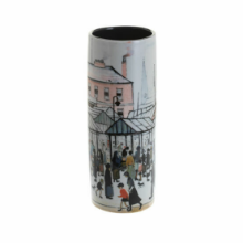 DARTINGTON CRYSTAL LOWRY-MARKET SCENE MEDIUM VASE