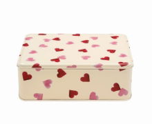 EMMA BRIDGEWATER-PINK HEART DEEP RECT