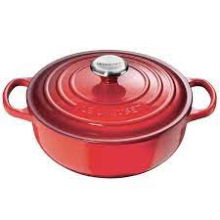 LE CREUSET 24CM SIGNATURE SAUTEUSE CERISE