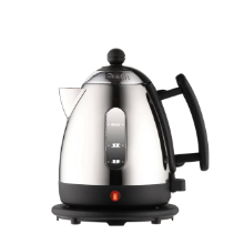 DUALIT 1LT S/S KETTLE WITH BLACK HANDLES