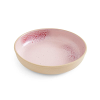 PORTMEIRION MINERALS LOW BOWL-ROSE QUARTZ