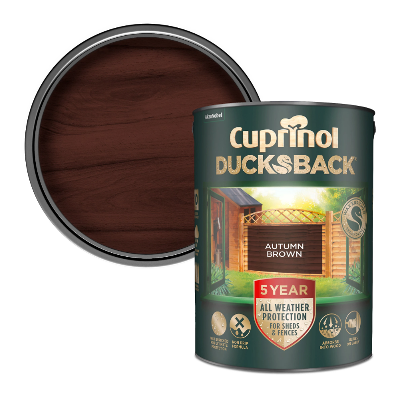 CUPRINOL DUCKSBACK 5L AUTUMN BROWN