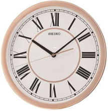 SEIKO PINK GOLD WALL CLOCK