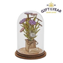 HAPPY ANNIVERSARY FLOWER FIGURINE