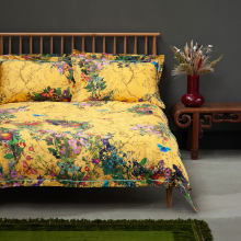 TIMOROUS BEASTIES BLOOMSBURY GARDEN CADMIUM DUVET SET