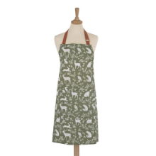 ULSTER WEAVERS FOREST FRIENDS COTTON APRON - SAGE