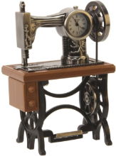 WILLIAM WIDDOP MINIATURE CLOCK SEWING MACHINE