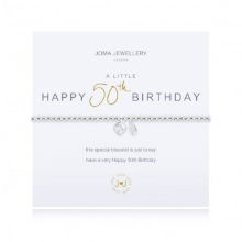 JOMA A LITTLE 50TH BIRTHDAY-SILVER BRACELET