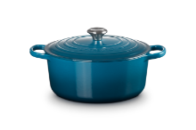 LE CREUSET ROUND CASSEROLE 28CM DEEP TEAL