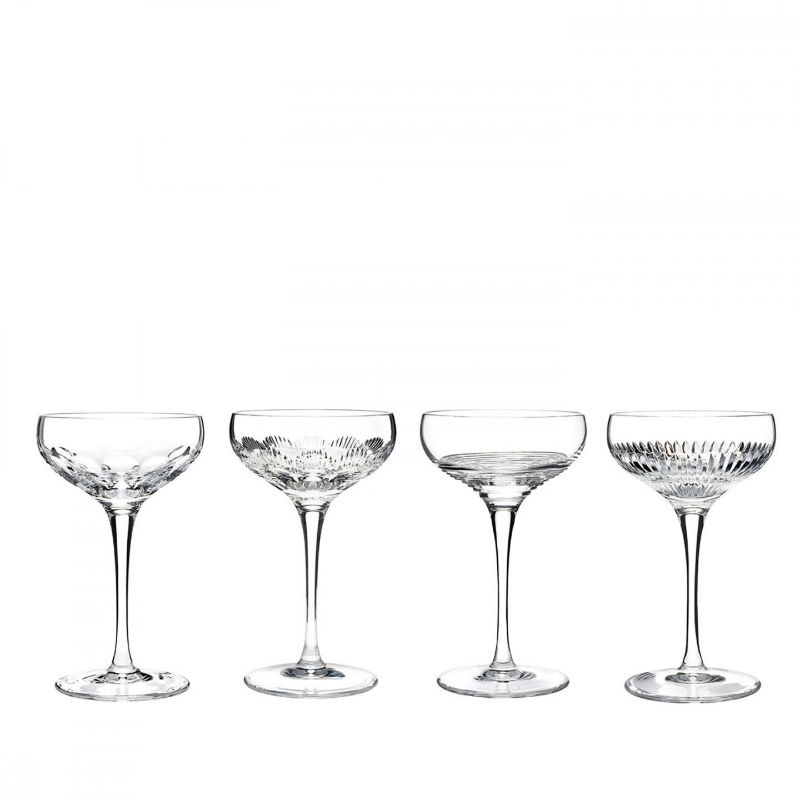 CHAMPAGNE COUPE 80ML-SET OF 4 CLEAR