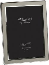 IMPRESSIONS SILVERPLATED PHOTO FRAME OBLONG THIN-5*7"