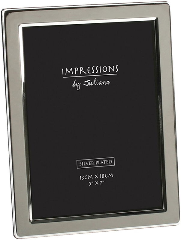 IMPRESSIONS SILVERPLATED PHOTO FRAME OBLONG THIN-5*7"