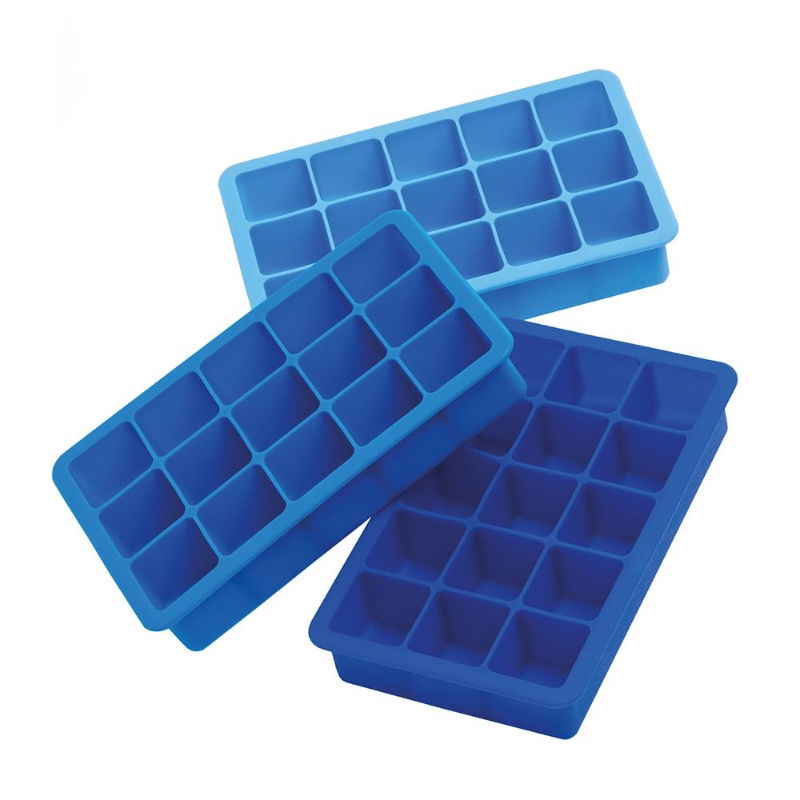 EDDINGTONS TRIPLE PACK CLASSIC ICE CUBE TRAY BLUE