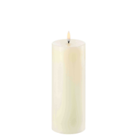 UYUNI LED PILLAR CANDLE IVORY SMOOTH