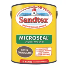 SANDTEX MASONRY PAINT SMOOTH MICROSEAL - BITTER CHOCOLATE