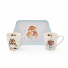 WRENDALE 'DIET STARTS TOMORROW' MUG & TRAY SET