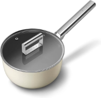 SMEG 20CM CREAM SAUCEPAN WITH LID