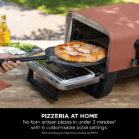 NINJA WOOD FIRE ELECTRIC OUTDOOR OVEN-ARTISAN PIZZA MAKER AN