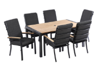 HARTMAN SINGAPORE 6 SEAT RECTANGULAR DINING SET