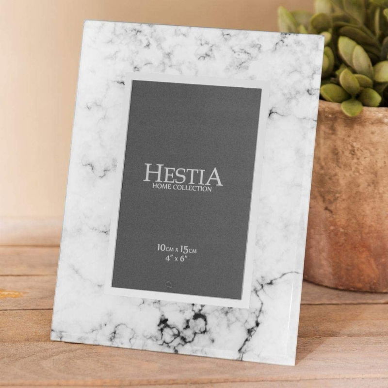 HESTIA GLASS MARBLE PHOTO FRAME 4*6"