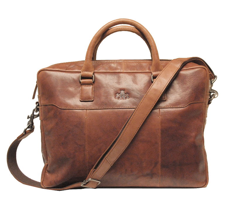 CONTINENTAL BRIEFCASE COGNAC