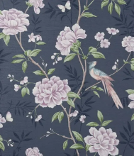 FINE DECOR AKINA FLORAL NAVY