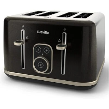 BREVILLE AURA 4 SLICE TOASTER BLACK