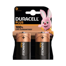 D BATTERIES PK2 DURACELL