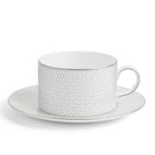 GIO PLATINUM TEACUP & SAUCER BXD