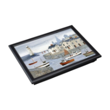 DENBY COASTAL LIGHTHOUSE LAPTRAY WITH BLACK EDGING