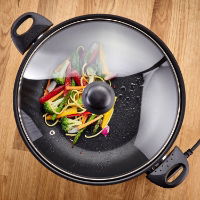 JEA88 Judge Electricals Non Stick Wok - Lifestyle Top Down-large