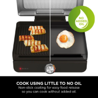 NINJA SIZZLE INDOOR GRILL & FLAT PLATE