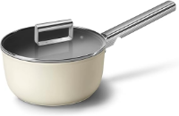 SMEG 20CM CREAM SAUCEPAN WITH LID