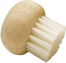 KITCHENCRAFT MUSHROOM BRUSH WOODEN HANDLE NYLON BRISTLES