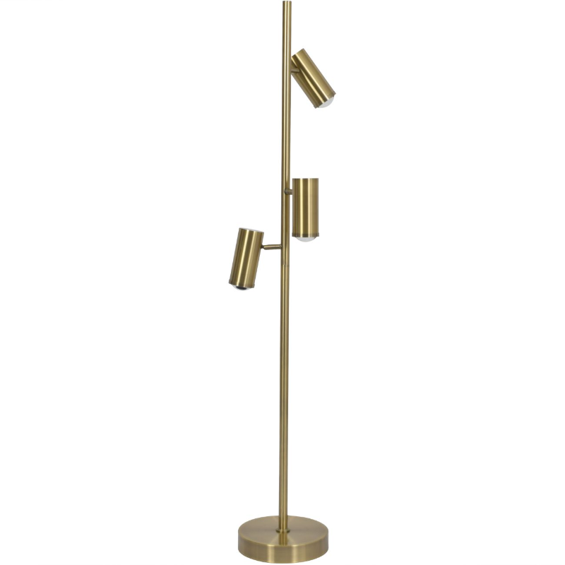 LIBRA STUKELY TRIPLE SPOTLIGHT FLOOR LAMP G9 20W