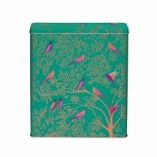 SARA MILLER-GREEN BIRD CEREAL TIN