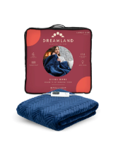 DREAMLAND HURRY HOME DELUXE VELVET WARMING NAVY THROW 160x120