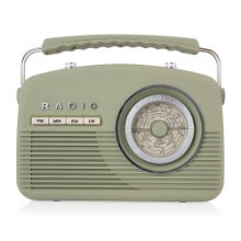 AKAI VINTAGE AM/FM RADIO SAGE GREEN