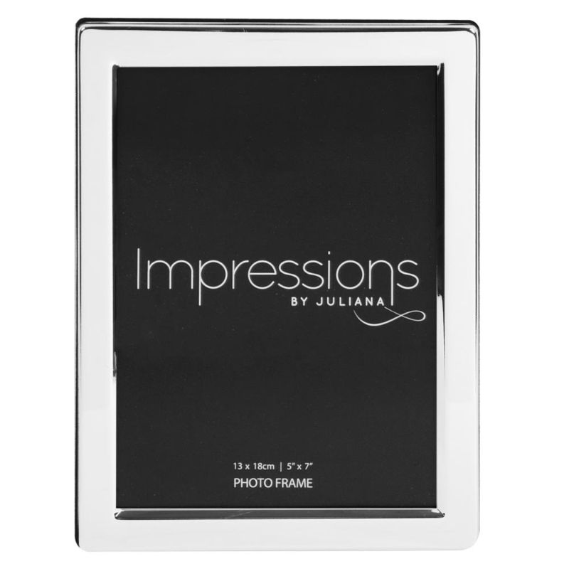 IMPRESSIONS SILVERPLATED PHOTO FRAME FLAT EDGE-5*7"