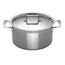 LE CREUSET 3-PLY STAINLESS STEEL DEEP CASSEROLE POT