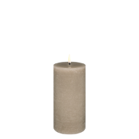 UYUNI LED PILLAR CANDLE SANDSTONE RUSTIC