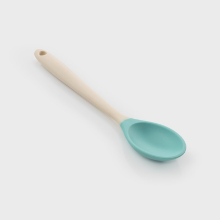 TWO-TONE BUTTERMILK & TURQUOISE MINI SILICONE SPOON