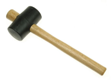 FAITHFULL RUBBER MALLET-BLACK 63MM 2.1/2IN