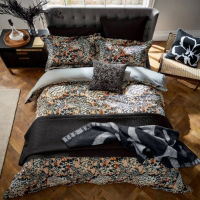 TED BAKER FEATHERS BEDDING RANGE - BLACK