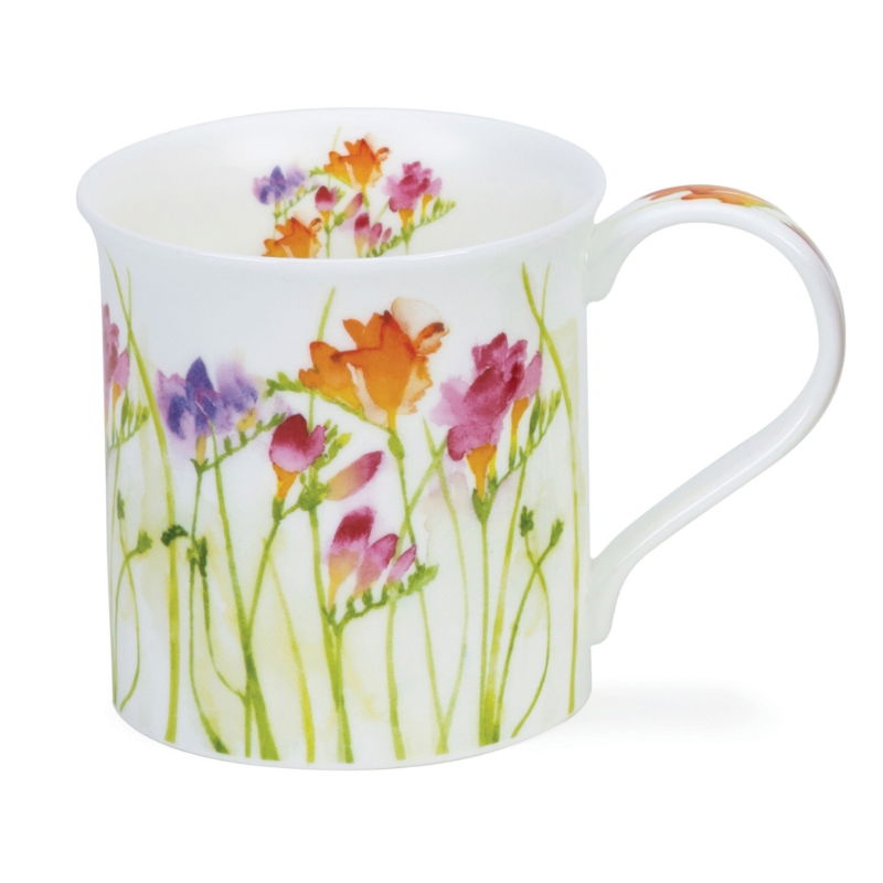 DUNOON BUTE FLORAL HAZE FREESIA MUG