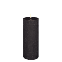 UYUNI LED PILLAR CANDLE FOREST BLACK RUSTIC