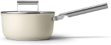 SMEG 20CM CREAM SAUCEPAN WITH LID